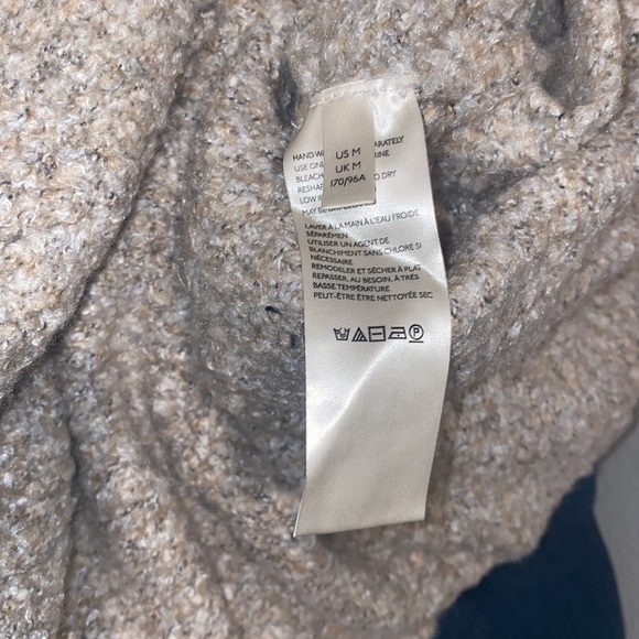 FREE PEOPLE BFF CARDIGAN IVORY MARBLED M NWOT NEVER WORN - Picture 8 of 8